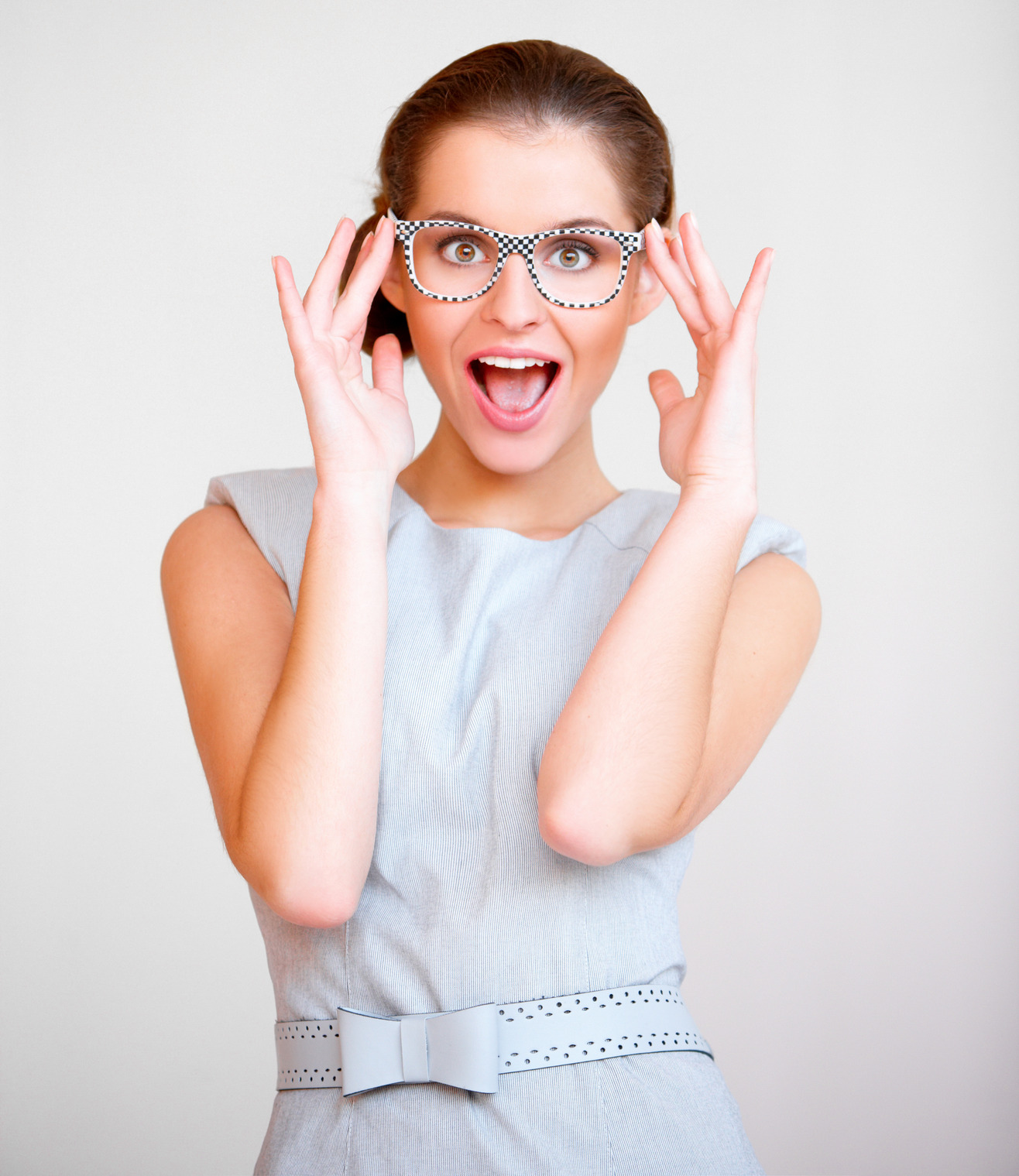 Young Attractive Business Woman With Glasses Fairburn Hotel Mauchline Ayrshire 9336